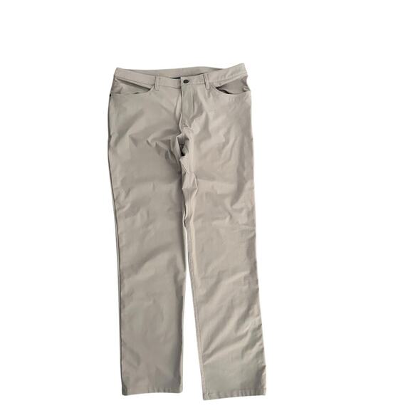 Lululemon Men's ABC Classic-Fit Tofino Sand Warpstreme Pants Size 36 - Picture 4 of 7